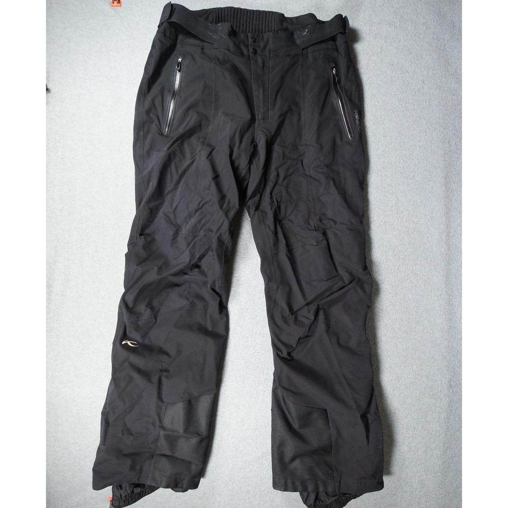 Kjus Ski Pants Men Large Black Waterproof Snow Winter Formula Outdoors Snowboard